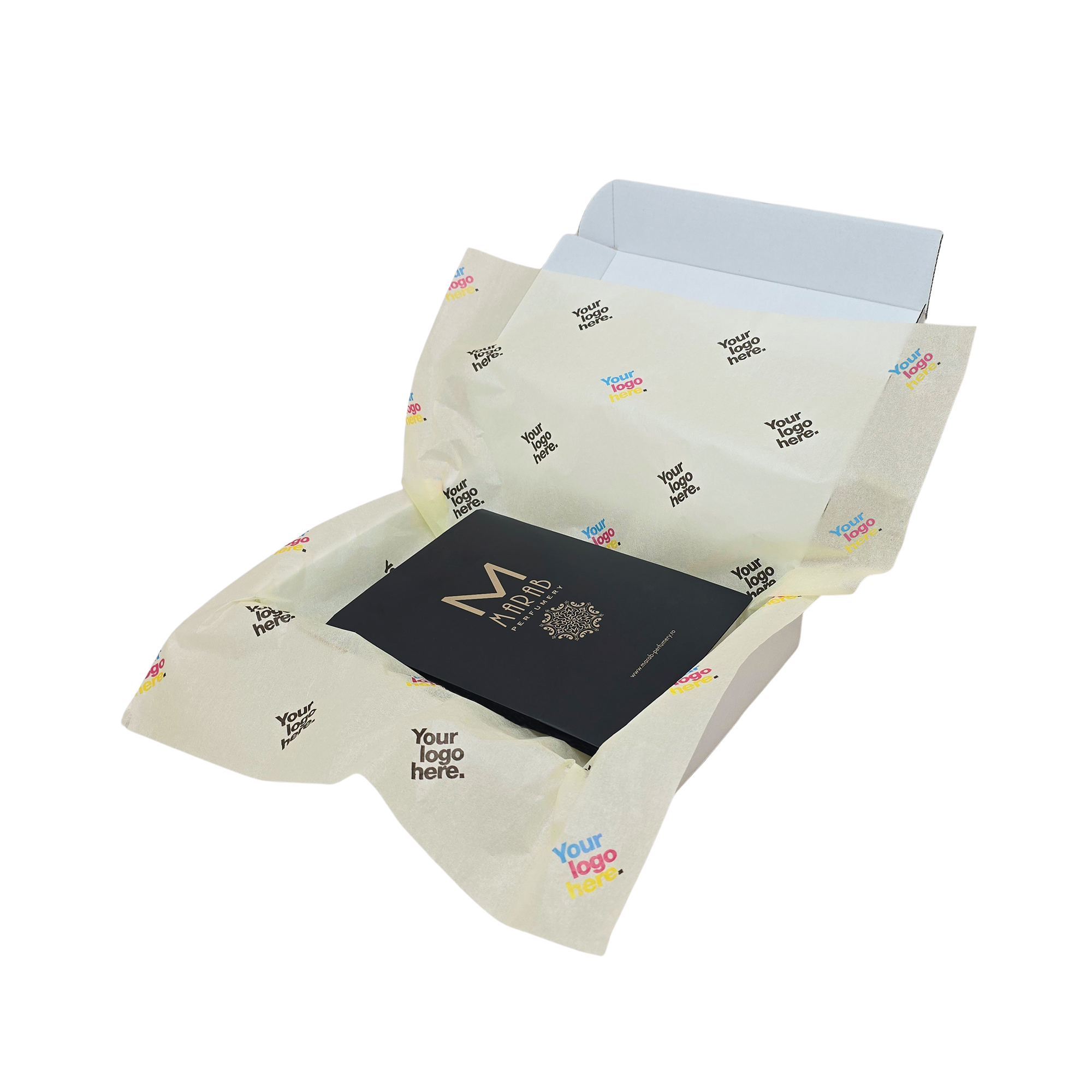hartie-de-matase-personalizata-ivory-17g-50x75cm-in-cutie-de-transport.jpg Hârtie de mătase personalizată ivory, aranjată într-o cutie de transport, 17gr – dimensiune 50x75cm
