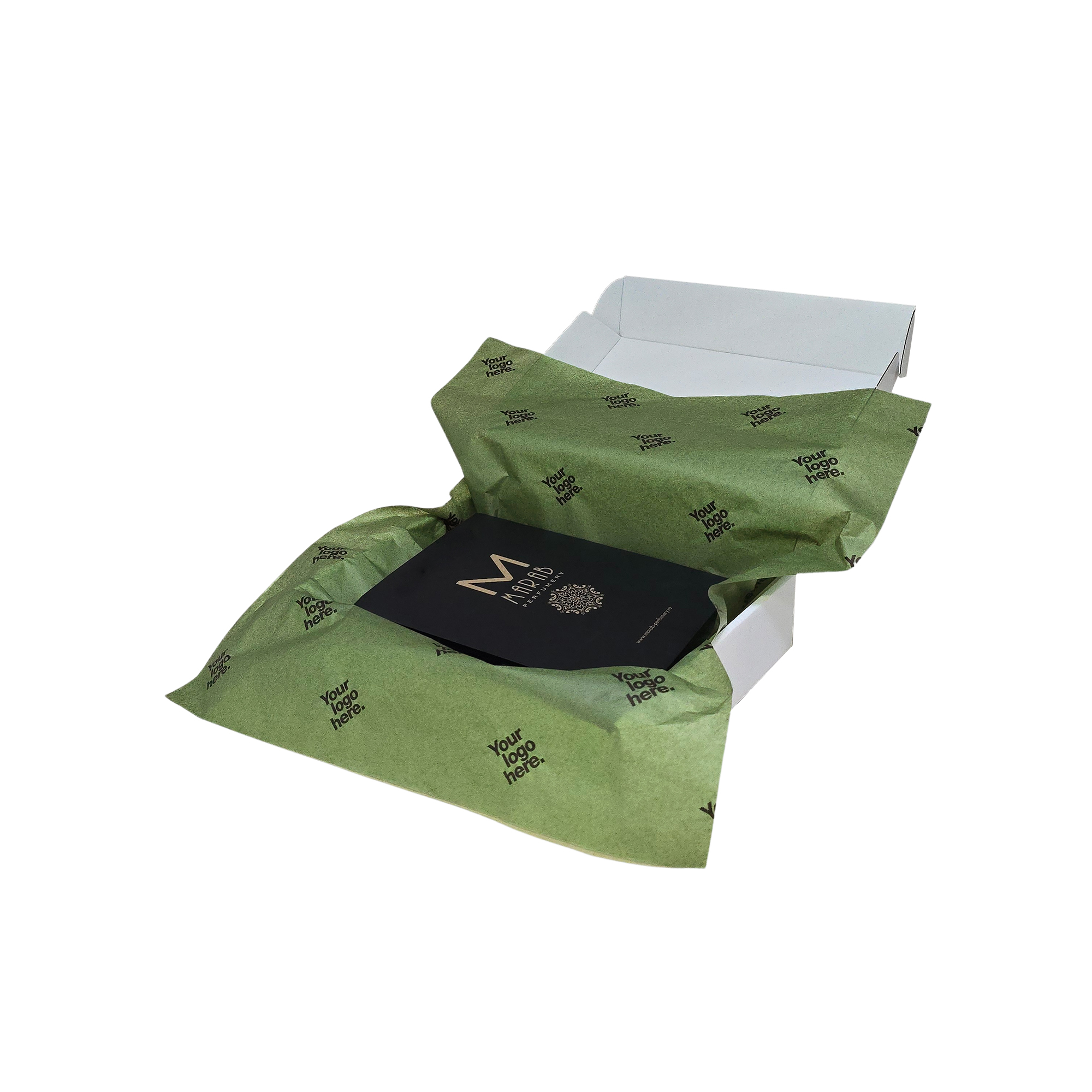 hartie-de-matase-personalizata-verde-masliniu-17g-50x75cm-in-cutie-de-transport.jpg Hârtie de mătase personalizată verde-măsliniu, aranjată într-o cutie de transport, 17g/m² – dimensiune 50x75cm