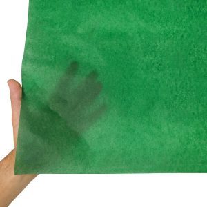 Hârtie de mătase verde închis, textură și transparență, 17g/m² – dimensiune 50x75cm