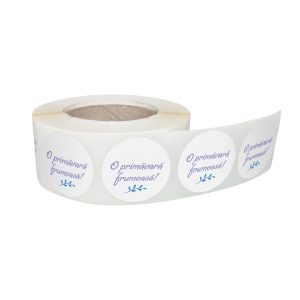 Rola stickere decorative Blue Meadow 1B – etichete rotunde pentru pachete și cadouri