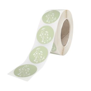 Rola stickere model Fresh Lavender 6c – stickere rotunde pentru ambalaje de sarbatori