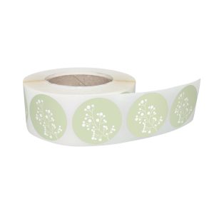 Rola stickere decorative Fresh Lavender 6c – etichete rotunde pentru pachete și cadouri