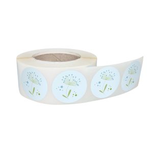 Rola stickere decorative Fresh Lavender 6a – etichete rotunde pentru pachete și cadouri