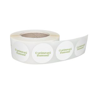 Rola stickere decorative Fresh Lavender 6b – etichete rotunde pentru pachete și cadouri