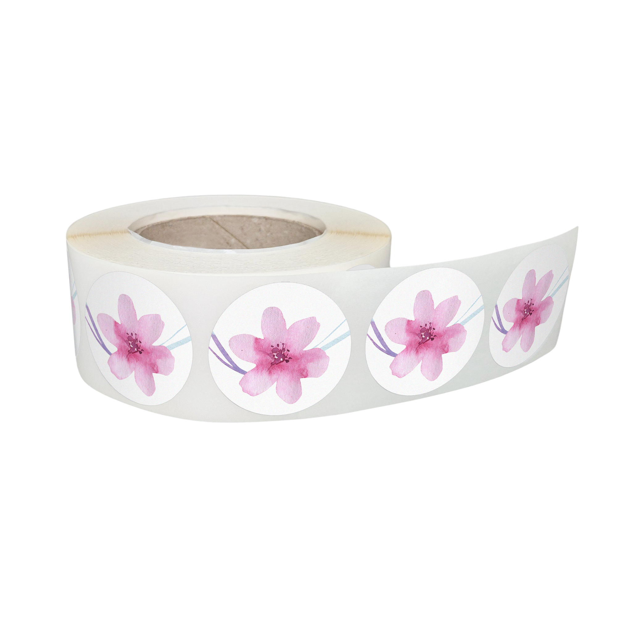 rola-stickere-model-floral-pastel-dream-12c-orizontala-jpg Rola stickere decorative model Floral Pastel Dream 12c – etichete rotunde pentru pachete și cadouri