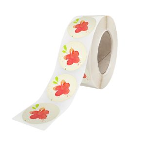 Rola stickere model Floral Rainbow Garden 13b – stickere rotunde pentru ambalaje de sarbatoriRola stickere model Floral Rainbow Garden 13b – stickere rotunde pentru ambalaje de sarbatori