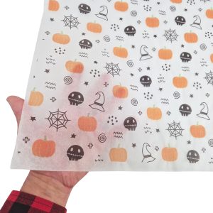 Hârtie de mătase model Halloween Enchanted Pumpkins 17g – dimensiune 50x75cm