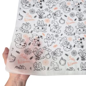 Hârtie de mătase model Halloween Witchy Cats 17g – dimensiune 50x75cm