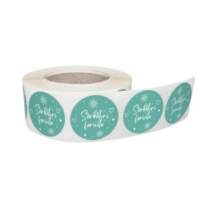 Rola stickere decorative Paște Spring Meadow Mixt 6B – etichete rotunde pentru pachete și cadouri