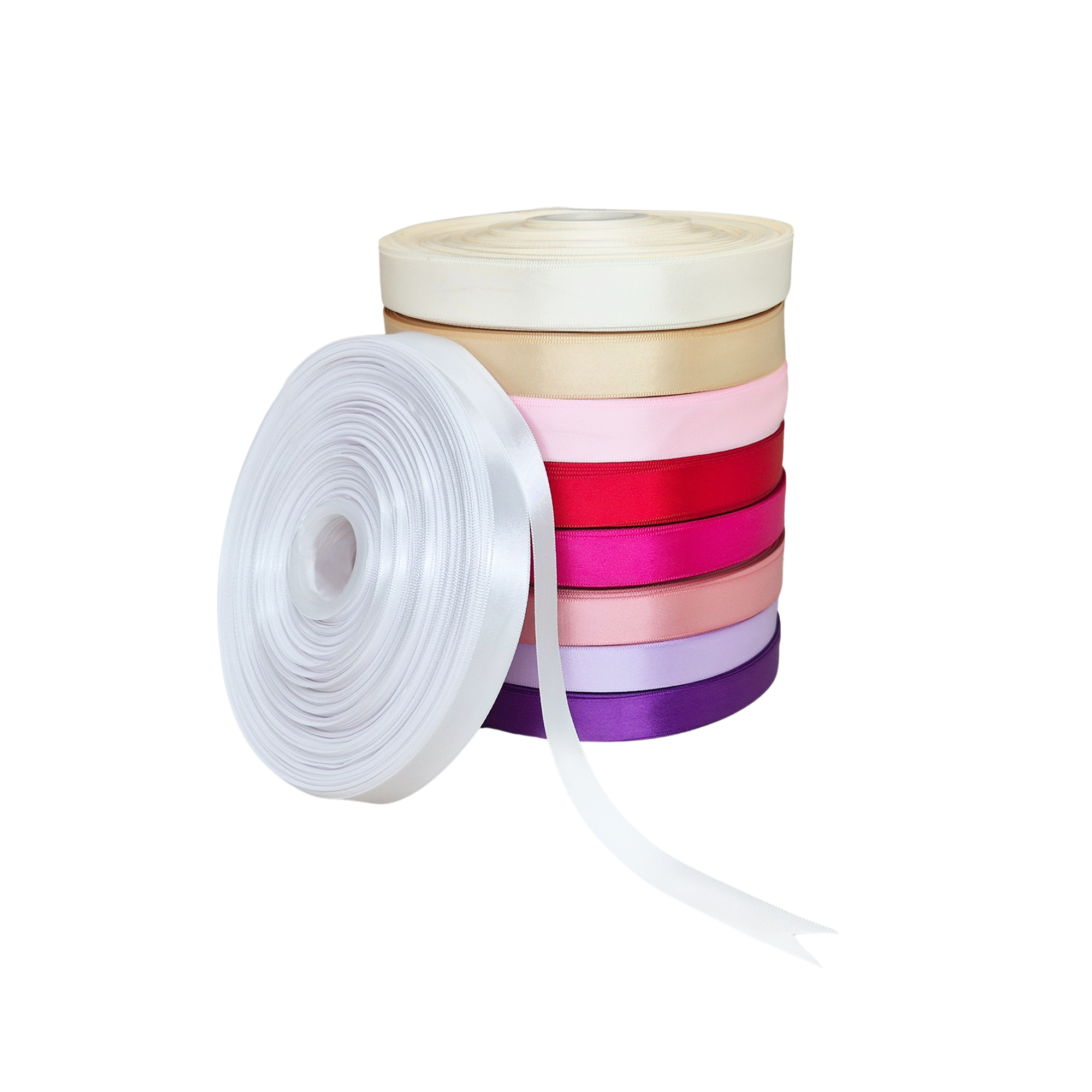 panglica-dublu-satinata-alba-rola-culori-jpg Panglică dublu satinată alba – rolă de panglică pentru ambalaje și decorațiuni