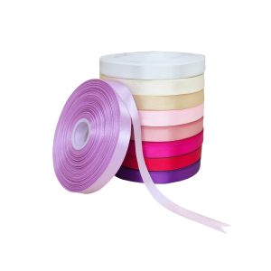 Panglică dublu satinată lavanda – rolă de panglică pentru ambalaje și decorațiuni