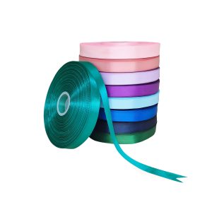 Panglică dublu satinată verde turcoaz – rolă de panglică pentru ambalaje și decorațiuni
