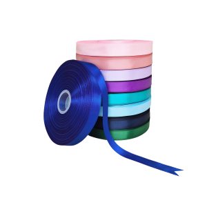 Panglică dublu satinată albastru regal – rolă de panglică pentru ambalaje și decorațiuni.
